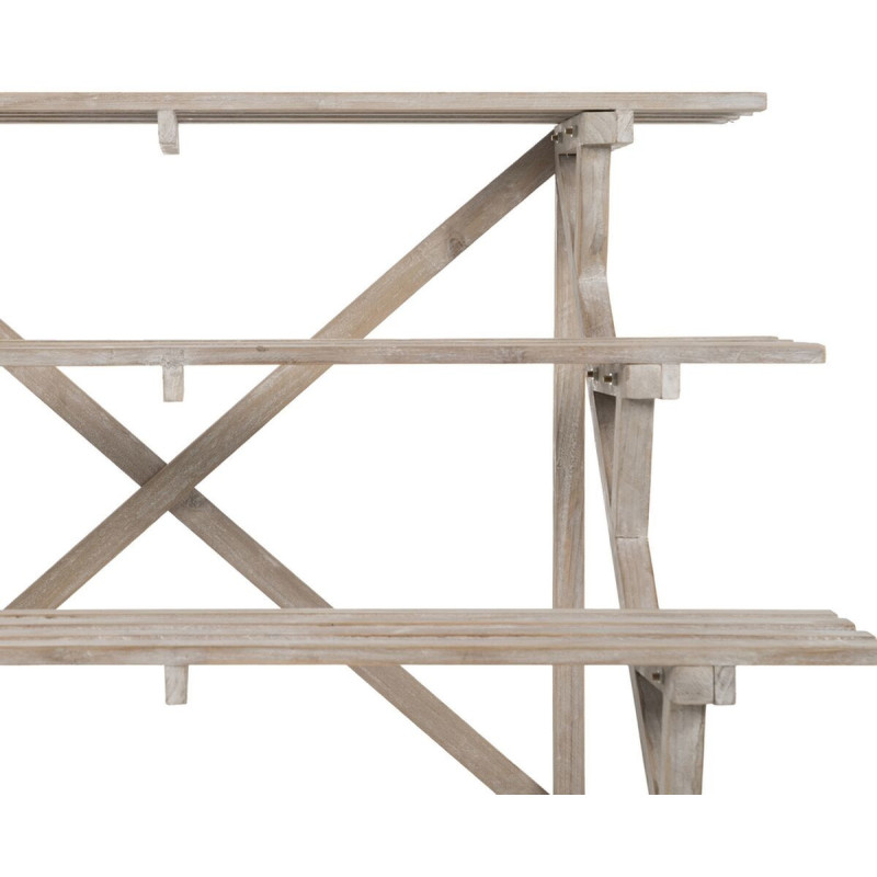 Étagère à plantes originale Escalier 4 niveaux en Bois de sapin Naturel Syrion - 6