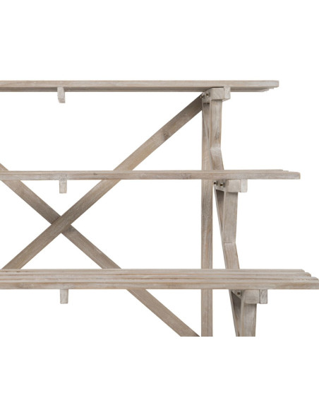 Étagère à plantes originale Escalier 4 niveaux en Bois de sapin Naturel Syrion - 6