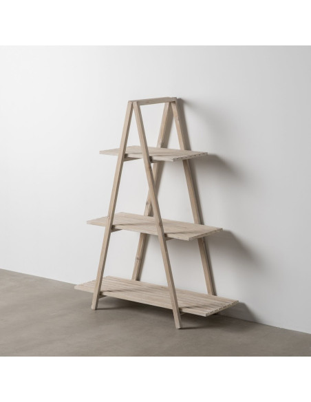 Étagère à plantes originale Pyramide 3 niveaux en Bois de sapin Naturel Eldora - 2