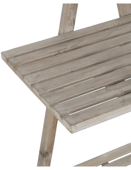 Étagère à plantes originale Pyramide 3 niveaux en Bois de sapin Naturel Eldora - 4