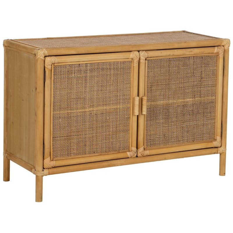 Buffet vintage Bas 2 portes en Rotin Naturel Rattan - 1