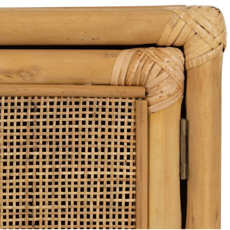 Buffet vintage Bas 2 portes en Rotin Naturel Rattan - 7