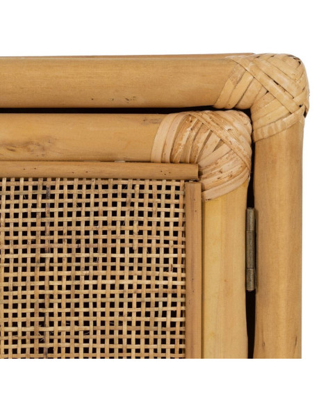 Buffet vintage Bas 2 portes en Rotin Naturel Rattan - 7