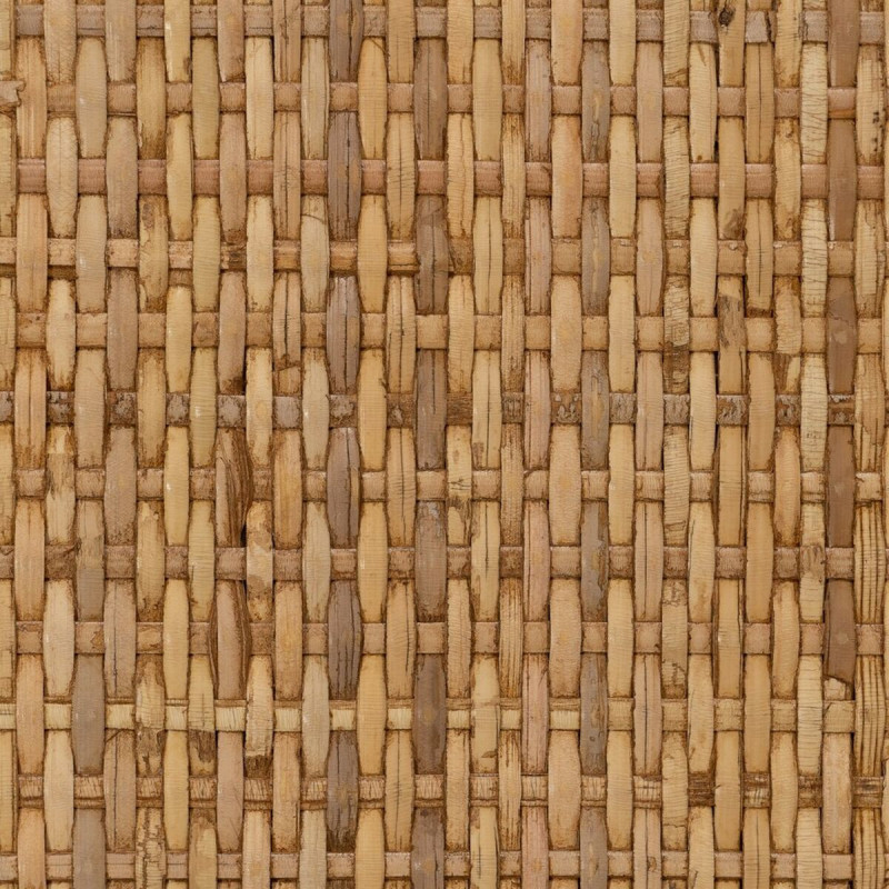 Table d'appoint vintage 45 cm Ronde 1 étagère en Rotin Naturel Rattan - 8