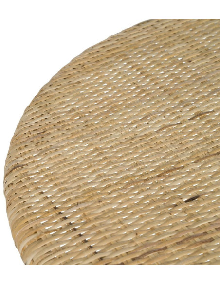 Table à manger vintage Ronde 2 personnes en Rotin Naturel Remira - 3