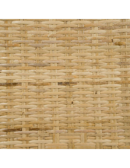 Table à manger vintage Ronde 2 personnes en Rotin Naturel Remira - 4