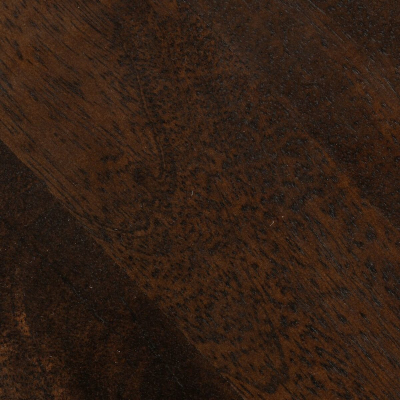 Table d'appoint moderne Ronde en Bois de manguier Marron foncé Dalira - 4