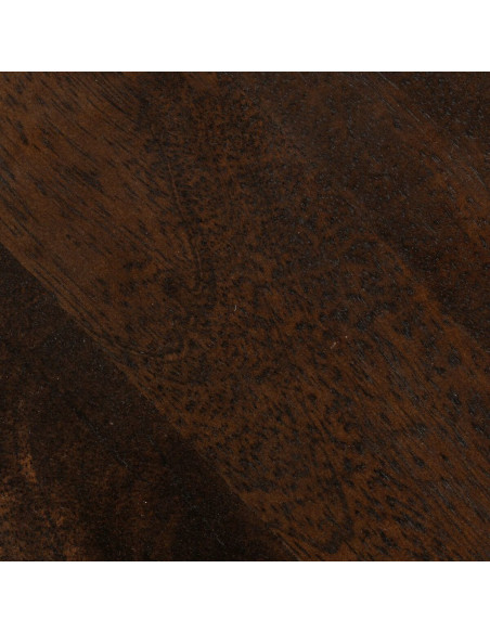 Table d'appoint moderne Ronde en Bois de manguier Marron foncé Dalira - 4