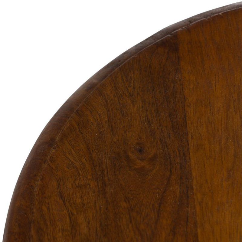 Table d'appoint vintage Ronde en Bois de manguier Marron Norlia - 3