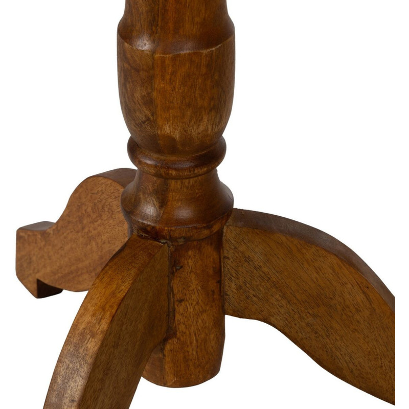 Table d'appoint vintage Ronde en Bois de manguier Marron Norlia - 6