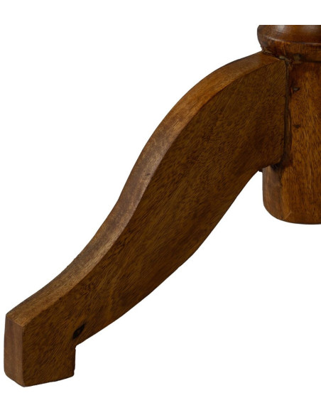 Table d'appoint vintage Ronde en Bois de manguier Marron Norlia - 8