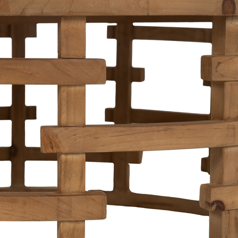 Table basse moderne Ronde en Bois de sapin Naturel Koralyn - 7