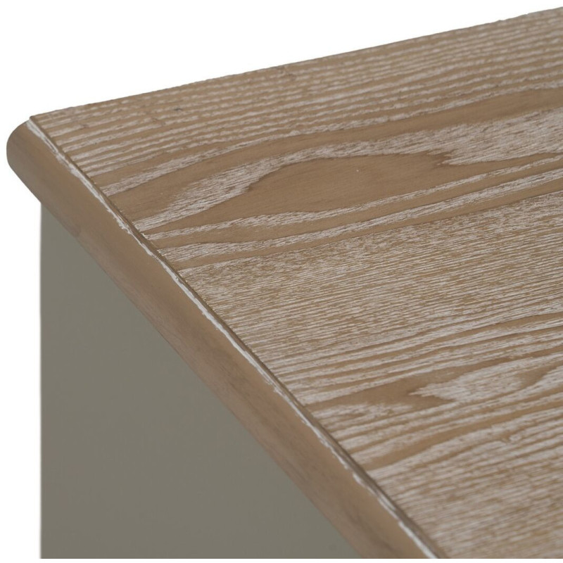 Chevet vintage 3 tiroirs en Bois de sapin Taupe Naturel Dyrlin - 4
