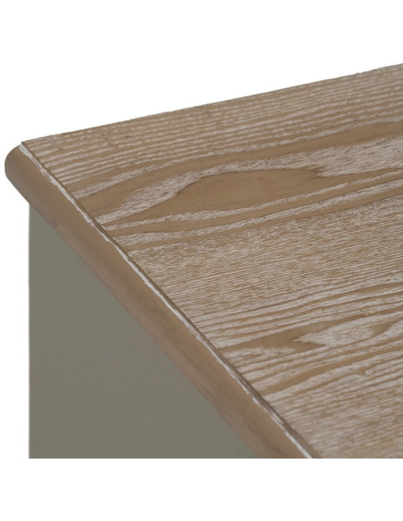 Chevet vintage 3 tiroirs en Bois de sapin Taupe Naturel Dyrlin - 4