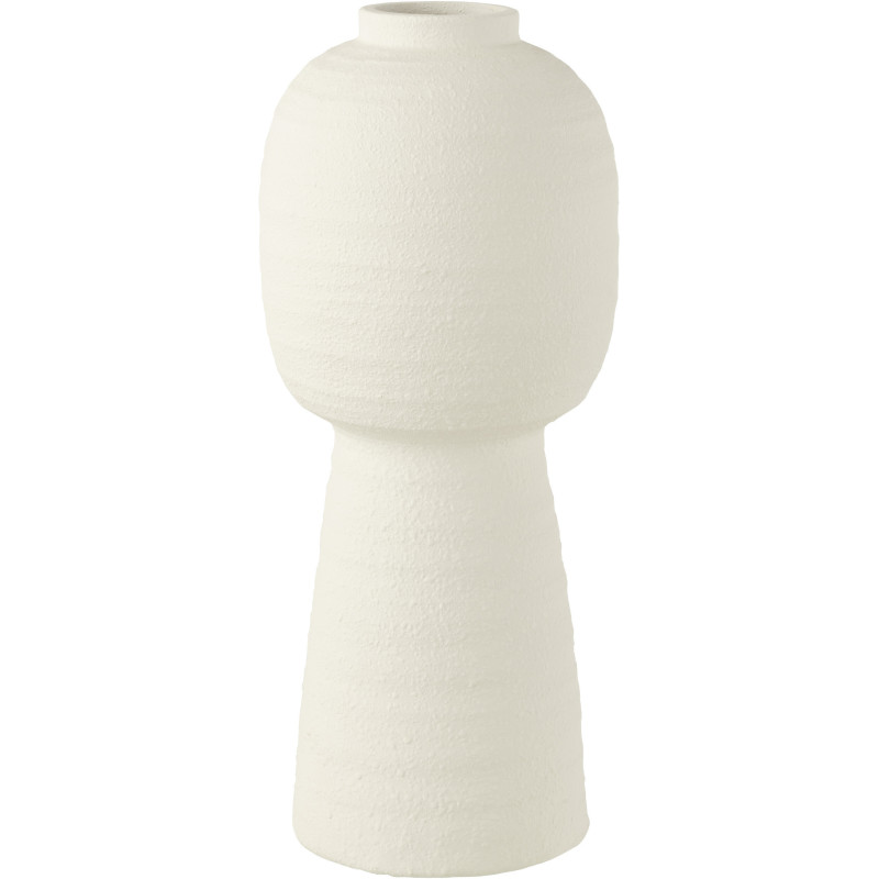 Vase Original XL Linden Hauteur 50 cm en Argile Blanc - 1