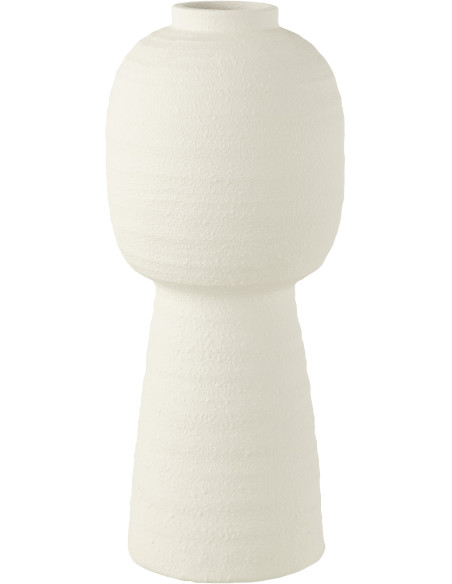 Vase Original XL Linden Hauteur 50 cm en Argile Blanc - 1
