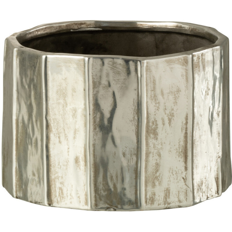 Cache-pot en Argile Argenté Ary Diamètre 18 cm - 1