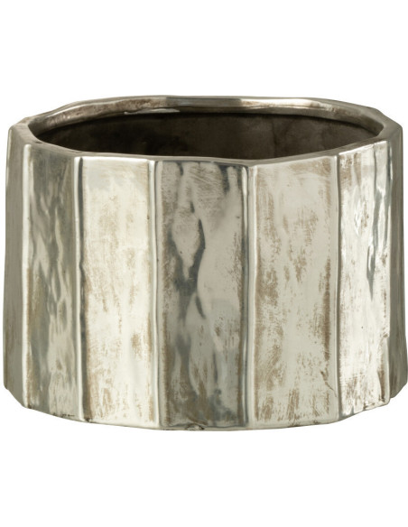 Cache-pot en Argile Argenté Ary Diamètre 18 cm - 1