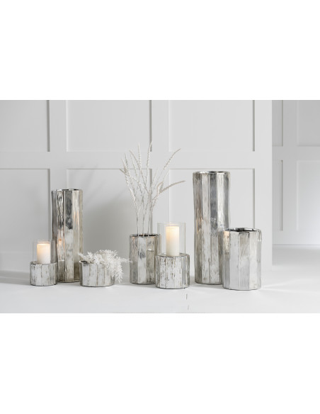 Cache-pot en Argile Argenté Ary Diamètre 18 cm - 3