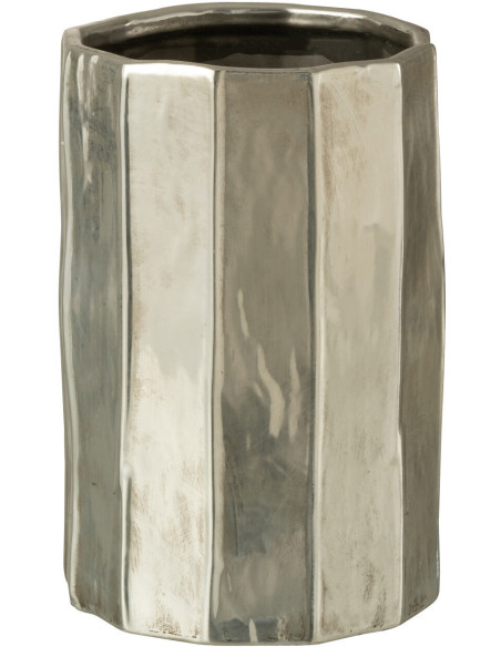 Cache-pot en Argile Argenté Ary Diamètre 16 cm - 1