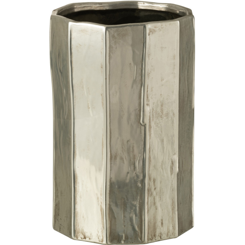Cache-pot en Argile Argenté Ary Diamètre 20 cm - 1