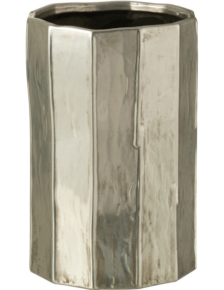 Cache-pot en Argile Argenté Ary Diamètre 20 cm - 1