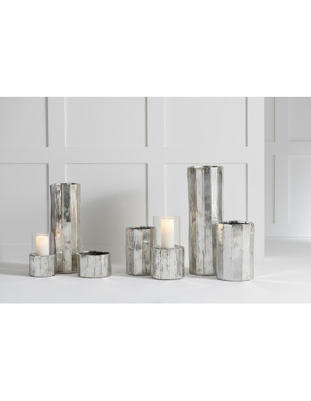 Cache-pot en Argile Argenté Ary Diamètre 20 cm - 2