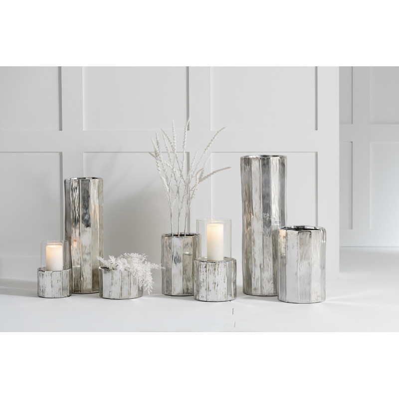 Cache-pot en Argile Argenté Ary Diamètre 20 cm - 3