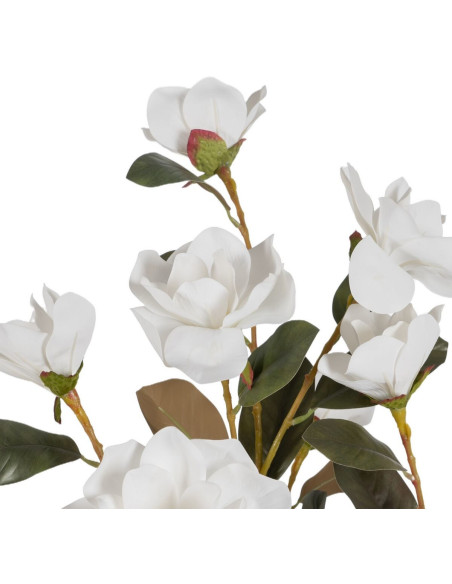 Grand Arbre artificiel réaliste Magnolia 170 cm en Plastique Blanc Vert - 2