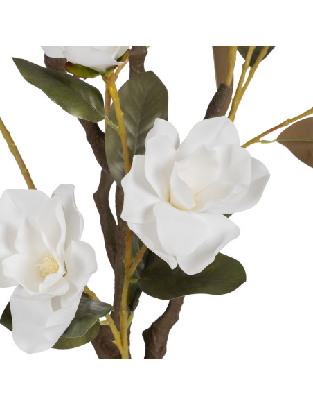 Grand Arbre artificiel réaliste Magnolia 170 cm en Plastique Blanc Vert - 3