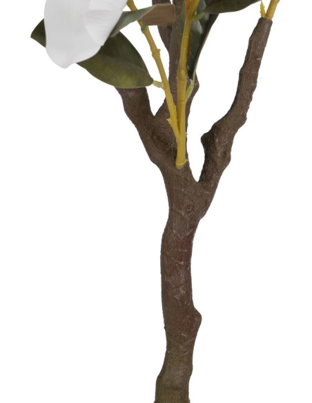 Grand Arbre artificiel réaliste Magnolia 170 cm en Plastique Blanc Vert - 4