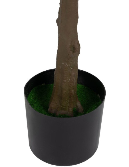 Grand Arbre artificiel réaliste Magnolia 170 cm en Plastique Blanc Vert - 5