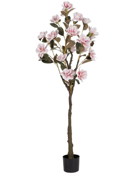 Grand Arbre artificiel réaliste Magnolia 170 cm en Plastique Rose Vert - 1