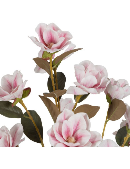 Grand Arbre artificiel réaliste Magnolia 170 cm en Plastique Rose Vert - 2