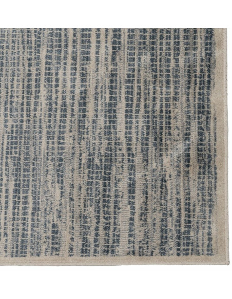 Tapis moderne Rectangulaire 160x230 en Viscose Bleu Beige Vorys - 4