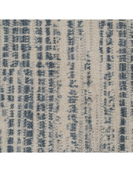 Tapis moderne Rectangulaire 160x230 en Viscose Bleu Beige Vorys - 5