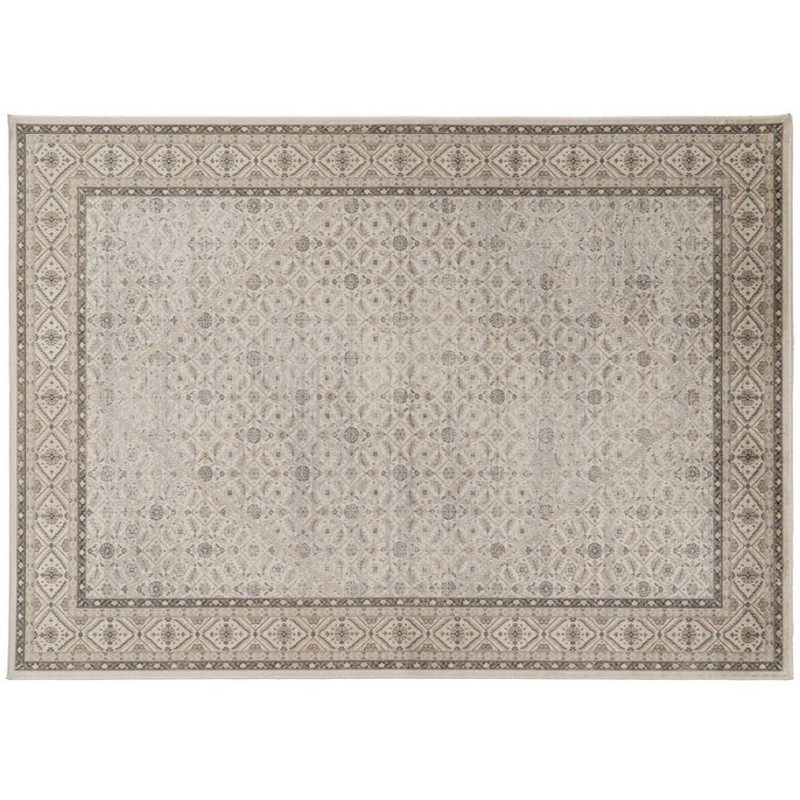 Tapis oriental Rectangulaire 160x230 en Viscose Gris Motif imprimé Salren - 1