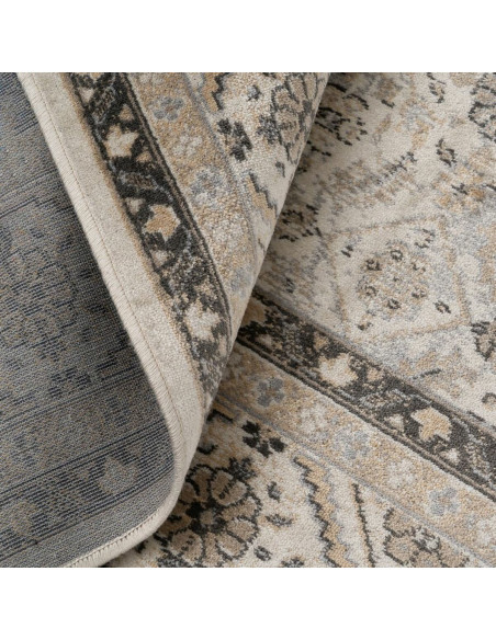 Tapis oriental Rectangulaire 160x230 en Viscose Gris Motif imprimé Salren - 3