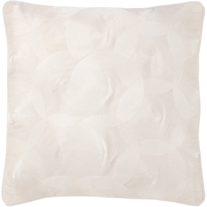 Coussin Carré Milano 45x45 en Coton Blanc Motif géométrique - 1