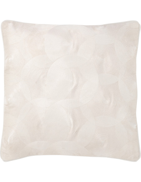Coussin Carré Milano 45x45 en Coton Blanc Motif géométrique - 1