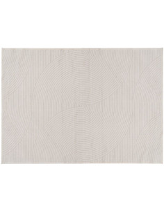 Tapis moderne Rectangulaire 160x230 en Viscose Beige Motif graphique Melian - 1