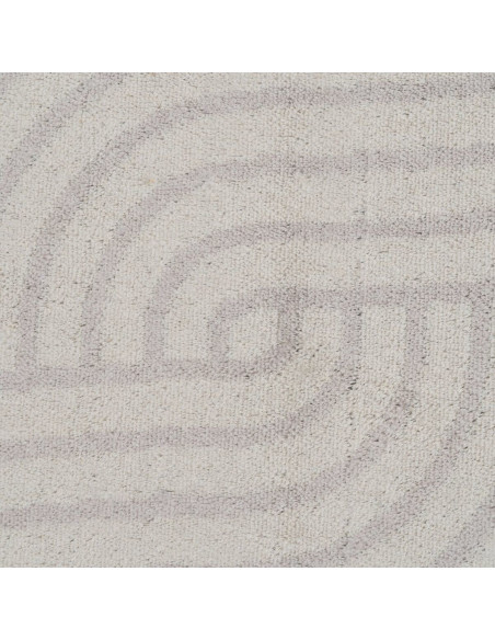 Tapis moderne Rectangulaire 160x230 en Viscose Beige Motif graphique Melian - 5