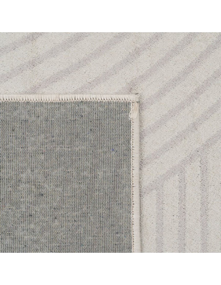 Tapis moderne Rectangulaire 160x230 en Viscose Beige Motif graphique Melian - 6