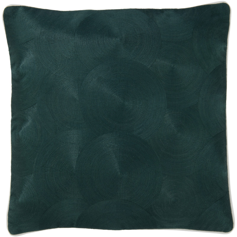 Coussin Carré Palermo 45x45 en Coton Vert Motif géométrique - 1