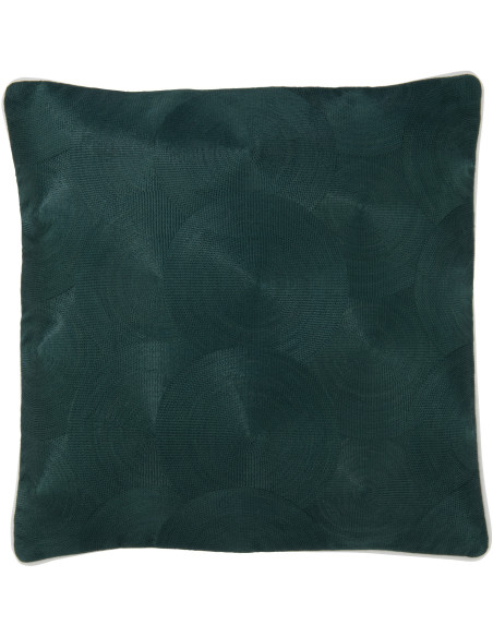 Coussin Carré Palermo 45x45 en Coton Vert Motif géométrique - 1