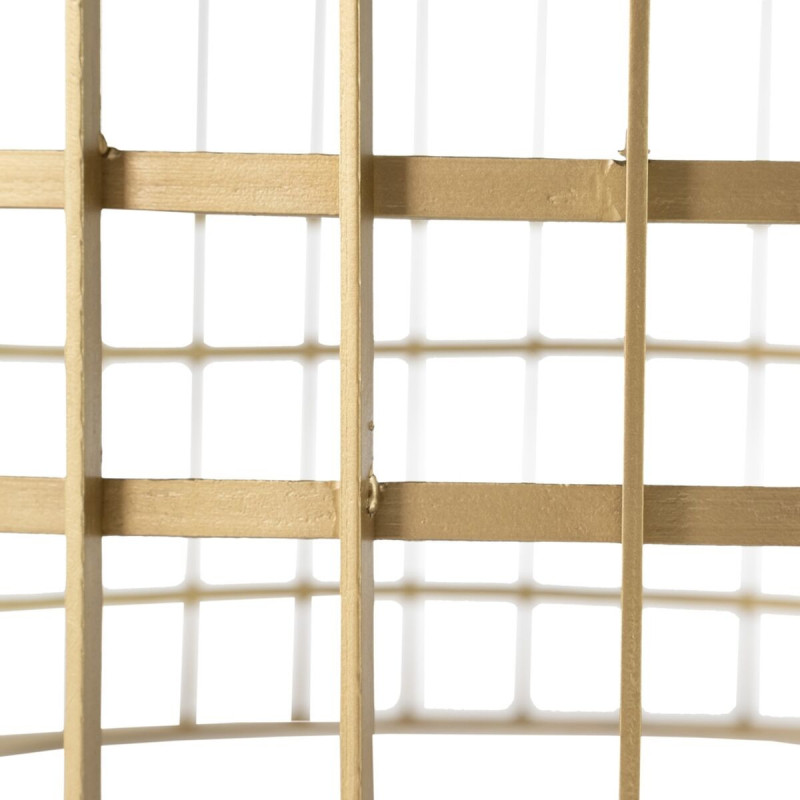 Table basse moderne Ronde en Métal Doré Verre Noir Telisra - 6