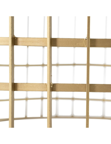 Table basse moderne Ronde en Métal Doré Verre Noir Telisra - 6