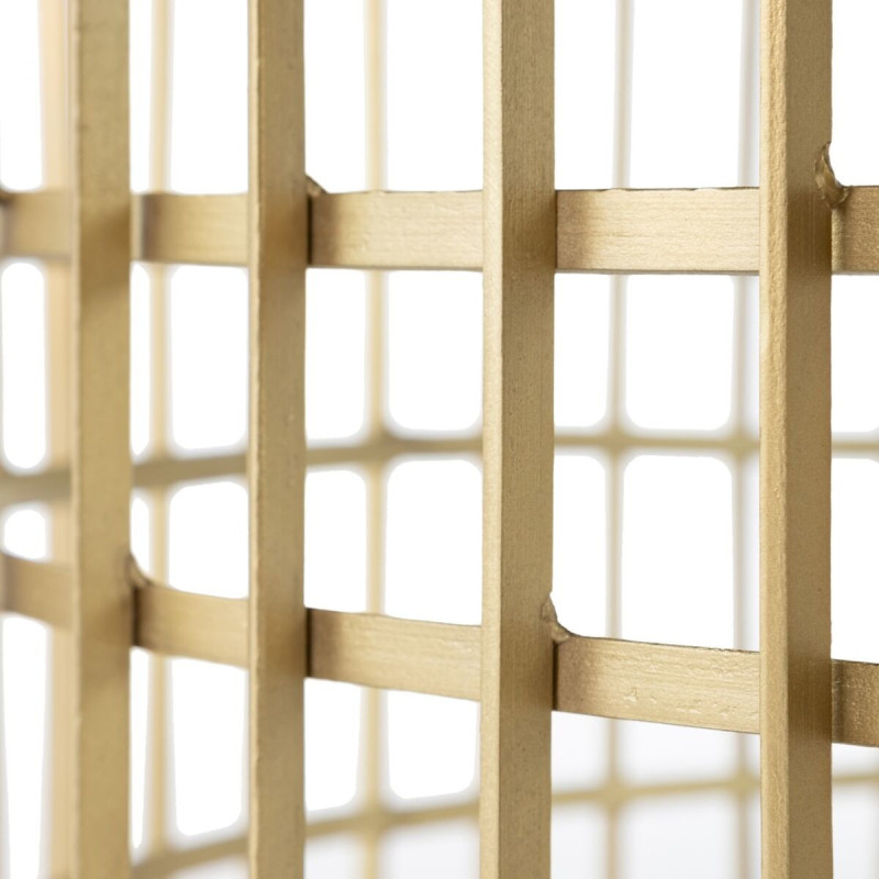 Table basse moderne Ronde en Métal Doré Verre Noir Telisra - 7