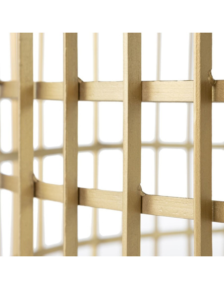 Table basse moderne Ronde en Métal Doré Verre Noir Telisra - 7