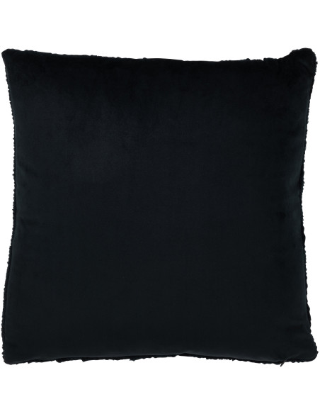 Coussin Carré Twist 45x45 en Polyester Noir Effet tricot - 2